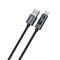 Dudao L7T USB-A - USB-C 66W Cable with LED Display 1m - Black - Cables & Adapters - Cables & Accessories - Techbox