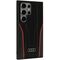 Audi Genuine Leather MagSafe S24 Ultra S928 black-red hardcase AU-TPUPCS24U-R8/D3-RD