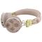 Guess Bluetooth ENC GUBH70EPOSMW Brown/Brown Peony Script Round Shape Headphones