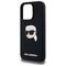 Karl Lagerfeld KLHMP15LSKHPPLK iPhone 15 Pro 6.1" black/black hardcase Silicone Karl Head Print MagSafe