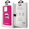 Karl Lagerfeld KLHMP15XSKHPPLF iPhone 15 Pro Max 6.7" fuchsia/fuschia hardcase Silicone Karl Head Print MagSafe