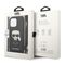 Karl Lagerfeld Leather Monogram Patch and Cord Iconik Case for iPhone 13 Pro / 13 - Black | Techbox