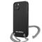 Karl Lagerfeld Leather Textured and Chain Case for iPhone 13 / 14 / 15 6.1" - Black | Techbox