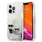 Karl Lagerfeld Liquid Glitter Karl&amp;Choupette case for iPhone 13 Pro Max 6.7" - silver - Uncategorized Cases (2) - Cases - Techbox