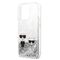 Karl Lagerfeld Liquid Glitter Karl&amp;Choupette case for iPhone 13 Pro Max 6.7" - silver - Uncategorized Cases (2) - Cases - Techbox