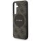 Guess 4G Round Patch Classic Logo MagSafe Case for Samsung Galaxy S25 Plus Brown | Techbox