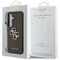 Guess Grained Big 4G Logo Small Classic Logo case for Samsung Galaxy S25 brown - Samsung Cases - Cases - Techbox