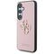 Guess Grained Big 4G Logo Small Classic Logo case for Samsung Galaxy S25 pink | Techbox