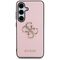 Guess Grained Big 4G Logo Small Classic Logo case for Samsung Galaxy S25 pink | Techbox