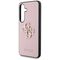 Guess Grained Big 4G Logo Small Classic Logo case for Samsung Galaxy S25 pink | Techbox