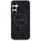 Guess Leather 4G Colored Ring Classic Logo MagSafe Samsung Galaxy S25 case black | Techbox