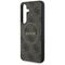 Guess Leather 4G Colored Ring Classic Logo MagSafe Samsung Galaxy S25 case brown | Techbox