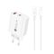 A6MaxL 20W USB-A USB-C Wall Charger with 1m USB-C - Lightning Cable - White | Techbox