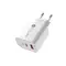 A6MaxL 20W USB-A USB-C Wall Charger with 1m USB-C - Lightning Cable - White | Techbox