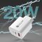 A6MaxL 20W USB-A USB-C Wall Charger with 1m USB-C - Lightning Cable - White | Techbox