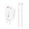 A6MaxL 20W USB-A USB-C wall charger with USB-C - USB-C 1m cable - white | Techbox