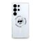 Case Karl Lagerfeld Button Choupette Head Printed Logo MagSafe Samsung Galaxy S25 Ultra white | Techbox