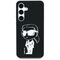 Case Karl Lagerfeld Silicone Graffiti Ikonik Printed Logo MagSafe Samsung Galaxy S25 black | Techbox