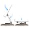 Dudao F17M 360° metal phone stand - gray