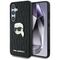Karl Lagerfeld Leather Monogram Pin Logo Karl Head Samsung Galaxy S25 Case Black | Techbox