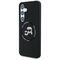 Karl Lagerfeld Silicone Double Heads And Circle MagSafe Samsung Galaxy S25 case black | Techbox