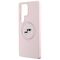 Karl Lagerfeld Silicone Double Heads And Circle MagSafe Samsung Galaxy S25 Ultra Case Pink | Techbox