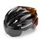 Rockbros Bike Helmet with Visor, Detachable UV Protective Goggles, Unisex - Black/Brown - Bicycle - Sports & Fitness - Techbox