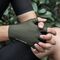 Rockbros Breathable Short Finger Cycling Gloves, Size: L - Green | Techbox
