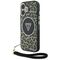 Guess HC IML Leopard Triangle Cord Strap MagSafe iPhone 16 Case - Brown | Techbox