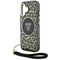Guess HC IML Leopard Triangle Cord Strap MagSafe iPhone 16 Case - Brown | Techbox