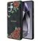 Guess Leather 4G Flowers Print Metal Classic Logo MagSafe Case for Samsung Galaxy S25 Ultra - Black | Techbox