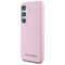 Karl Lagerfeld Saffiano Full Wrapped Elongated Metal Logo MagSafe Case for Samsung Galaxy S25 - Pink | Techbox