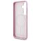 Karl Lagerfeld Saffiano Full Wrapped Elongated Metal Logo MagSafe Case for Samsung Galaxy S25 - Pink | Techbox