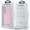 Karl Lagerfeld Saffiano Full Wrapped Elongated Metal Logo MagSafe Case for Samsung Galaxy S25 - Pink | Techbox