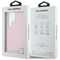 Karl Lagerfeld Saffiano Full Wrapped Elongated Metal Logo MagSafe Case for Samsung Galaxy S25 Ultra - Pink | Techbox