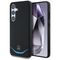 Mercedes Leather Contrasted Blue Horizontal Curve MagSafe Case for Samsung Galaxy S25 - Black - Samsung Cases - Cases - Techbox