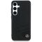 Mercedes Leather Horizontal Debossed Curves MagSafe Case for Samsung Galaxy S25 - Black - Samsung Cases - Cases - Techbox