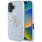 Guess Grained Big 4G Logo Small Classic Logo case for iPhone 16 - blue | Techbox