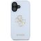 Guess Grained Big 4G Logo Small Classic Logo case for iPhone 16 - blue | Techbox