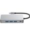 Tech-Protect HB05 HUB 9in1 USB-C + USB2.0 + USB3.0 + HDMI 4K 60HZ + SD / TF + PD100W + RJ45 adapter - gray | Techbox