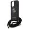 Guess 4G Big Logo Cord Stap Crossbody Case for iPhone 16 Black | Techbox