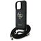 Guess 4G Big Logo Cord Stap Crossbody Case for iPhone 16 Pro Black - Apple Cases - Cases - Techbox
