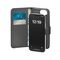 Puro Eco-Leather Case for iPhone 16E W/horiz.flip+2 Card Slot+Banknote Pocket+Cover Black | Techbox
