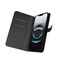 Puro Eco-Leather Case for iPhone 16E W/horiz.flip+2 Card Slot+Banknote Pocket+Cover Black | Techbox