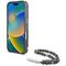 Guess Palm Trees Triangle Pearl Strap MagSafe case for iPhone 16 black | Techbox