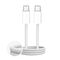Puro Fabrik 4 240W braided USB-C - USB-C 1m cable - white | Techbox