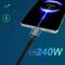 Wozinsky WPS-UY41S USB-C Thunderbolt 4 Cable 240W 1m 4K - Black