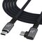 Wozinsky WPS2-UY41S USB-C Thunderbolt 4 240W Angled Cable 2m - Black - Cables & Adapters - Cables & Accessories - Techbox