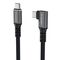 Wozinsky WPS2-UY41S USB-C Thunderbolt 4 240W Angled Cable 2m - Black - Cables & Adapters - Cables & Accessories - Techbox