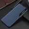 Eco Leather View Case elegant case with flap and stand for iPhone 16e - blue | Techbox